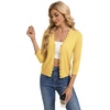 image:imageGRACE KARIN Cardigan Sweaters for Women Summer Lightweight 34 Sleeve Bolero Shrugs for Dress Women Fashion Outfits 2026Bright Yellow