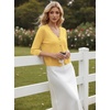 image:imageGRACE KARIN Cardigan Sweaters for Women Summer Lightweight 34 Sleeve Bolero Shrugs for Dress Women Fashion Outfits 2026Bright Yellow