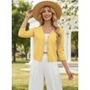 image:imageGRACE KARIN Cardigan Sweaters for Women Summer Lightweight 34 Sleeve Bolero Shrugs for Dress Women Fashion Outfits 2026Bright Yellow