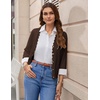 image:imageGRACE KARIN Cardigan Sweaters for Women Summer Lightweight 34 Sleeve Bolero Shrugs for Dress Women Fashion Outfits 2026Chocolate Brown