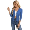 image:imageGRACE KARIN Cardigan Sweaters for Women Summer Lightweight 34 Sleeve Bolero Shrugs for Dress Women Fashion Outfits 2026Denim Blue
