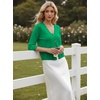 image:imageGRACE KARIN Cardigan Sweaters for Women Summer Lightweight 34 Sleeve Bolero Shrugs for Dress Women Fashion Outfits 2026Green
