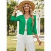 image:imageGRACE KARIN Cardigan Sweaters for Women Summer Lightweight 34 Sleeve Bolero Shrugs for Dress Women Fashion Outfits 2026Green