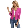 image:imageGRACE KARIN Cardigan Sweaters for Women Summer Lightweight 34 Sleeve Bolero Shrugs for Dress Women Fashion Outfits 2026Hot Pink