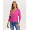 image:imageGRACE KARIN Cardigan Sweaters for Women Summer Lightweight 34 Sleeve Bolero Shrugs for Dress Women Fashion Outfits 2026Hot Pink