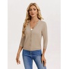 image:imageGRACE KARIN Cardigan Sweaters for Women Summer Lightweight 34 Sleeve Bolero Shrugs for Dress Women Fashion Outfits 2026Khaki