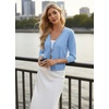 image:imageGRACE KARIN Cardigan Sweaters for Women Summer Lightweight 34 Sleeve Bolero Shrugs for Dress Women Fashion Outfits 2026Light Blue