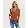 image:imageGRACE KARIN Cardigan Sweaters for Women Summer Lightweight 34 Sleeve Bolero Shrugs for Dress Women Fashion Outfits 2026Pumpkin Orange