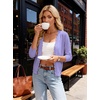 image:imageGRACE KARIN Cardigan Sweaters for Women Summer Lightweight 34 Sleeve Bolero Shrugs for Dress Women Fashion Outfits 2026Purple
