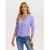image:imageGRACE KARIN Cardigan Sweaters for Women Summer Lightweight 34 Sleeve Bolero Shrugs for Dress Women Fashion Outfits 2026Purple
