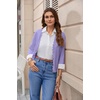 image:imageGRACE KARIN Cardigan Sweaters for Women Summer Lightweight 34 Sleeve Bolero Shrugs for Dress Women Fashion Outfits 2026Purple
