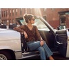 image:imageGRACE KARIN Women Boho Mesh Blouses Dressy Casual Cowl Neck Going Out TopsBrown Polka Dot
