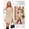 image:imageGRACE KARIN 2026 Womens Fall Long Sleeve Party Mini Dresses with PocketsOatmeal