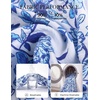 image:imageGRACE KARIN Fall Wedding Guest Causal Midi Floral V Neck DressesLight Blue Floral