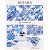 image:imageGRACE KARIN Fall Wedding Guest Causal Midi Floral V Neck DressesLight Blue Floral