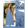 image:imageGRACE KARIN Formal Wedding Guest Dress Sequin Mother of The Bride DressesBlue Gray