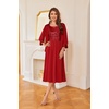 image:imageGRACE KARIN Formal Wedding Guest Dress Sequin Mother of The Bride DressesFiery Red