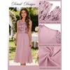 image:imageGRACE KARIN Formal Wedding Guest Dress Sequin Mother of The Bride DressesGray Pink
