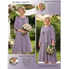 image:imageGRACE KARIN Formal Wedding Guest Dress Sequin Mother of The Bride DressesPurple Gray