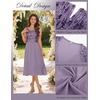 image:imageGRACE KARIN Formal Wedding Guest Dress Sequin Mother of The Bride DressesPurple Gray