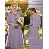 image:imageGRACE KARIN Formal Wedding Guest Dress Sequin Mother of The Bride DressesPurple Gray