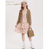 image:imageGRACE KARIN Girls Fall Long Sleeve Floral Christmas Cute Shirred Dress 716Orangebrown Flowers