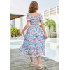 image:imageGRACE KARIN Girls Flutter Sleeve Floral Maxi Dress Spring Summer 616YFlowers on Blue