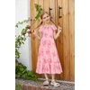 image:imageGRACE KARIN Girls Flutter Sleeve Floral Maxi Dress Spring Summer 616YFlowers on Light Pink
