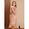 image:imageGRACE KARIN Girls Long Sleeve Floral Dress Fall Winter Casual Dresses 614YBeige Flower