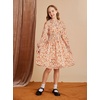 image:imageGRACE KARIN Girls Long Sleeve Floral Dress Fall Winter Casual Dresses 614YBeige Flower