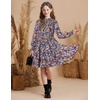 image:imageGRACE KARIN Girls Long Sleeve Floral Dress Fall Winter Casual Dresses 614YBlack Floral