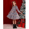 image:imageGRACE KARIN Girls Long Sleeve Floral Dress Fall Winter Casual Dresses 614YBlack Floral
