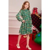 image:imageGRACE KARIN Girls Long Sleeve Floral Dress Fall Winter Casual Dresses 614YGreen Flower
