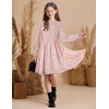 image:imageGRACE KARIN Girls Long Sleeve Floral Dress Fall Winter Casual Dresses 614YLight Pink Floral