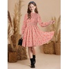 image:imageGRACE KARIN Girls Long Sleeve Floral Dress Fall Winter Casual Dresses 614YPink Floral