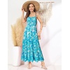 image:imageGRACE KARIN Summer Dresses for Women 2026 Vacation Boho Maxi SundressBlue Green