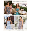 image:imageGRACE KARIN Summer Dresses for Women 2026 Vacation Boho Maxi SundressNavy Blue Floral