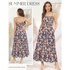 image:imageGRACE KARIN Summer Dresses for Women 2026 Vacation Boho Maxi SundressNavy Blue Floral