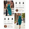 image:imageGRACE KARIN Women Sleeveless Bodycon Work DressMidi Sheath Business DressBlue Green