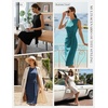 image:imageGRACE KARIN Women Sleeveless Bodycon Work DressMidi Sheath Business DressNavy Blue