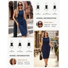 image:imageGRACE KARIN Women Sleeveless Bodycon Work DressMidi Sheath Business DressNavy Blue