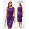 image:imageGRACE KARIN Women Sleeveless Bodycon Work DressMidi Sheath Business DressPurple