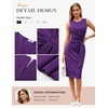 image:imageGRACE KARIN Women Sleeveless Bodycon Work DressMidi Sheath Business DressPurple