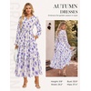 image:imageGRACE KARIN Womens 2026 Fall Maxi Chiffon Floral Casual DressPurple Floral
