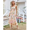 image:imageGRACE KARIN Womens 2026 Summer Floral Boho DressesBlue Yellow