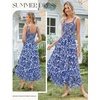 image:imageGRACE KARIN Womens 2026 Summer Floral Boho DressesDark Blue