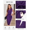 image:imageGRACE KARIN Womens Bodycon Knee Length Sleeveless Dress with PocketsPurple