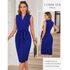 image:imageGRACE KARIN Womens Bodycon Knee Length Sleeveless Dress with PocketsRoyal Blue