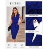 image:imageGRACE KARIN Womens Bodycon Knee Length Sleeveless Dress with PocketsRoyal Blue