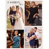 image:imageGRACE KARIN Womens Chiffon Cape Wedding Guest Mother of The Bride DressGreen Floral